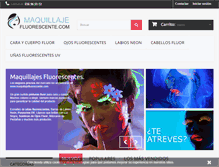 Tablet Screenshot of maquillajefluorescente.com